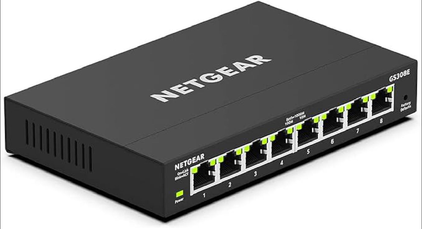 Netgear GS308E 8-Port Gigabit Ethernet Switch